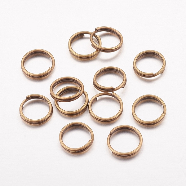 

PandaHall Iron Split Rings, Double Loops Jump Rings, Cadmium Free & Nickel Free & Lead Free, Antique Bronze, 7x1.4mm, about 6.3mm inner...