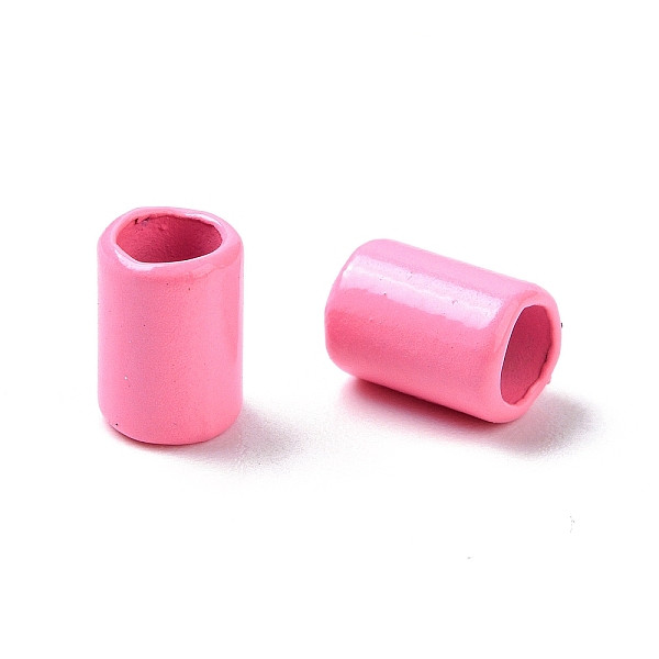 

PandaHall Column Rack Plating Spray Painted Alloy Beads for Jewelry Making, Cadmium Free & Nickel Free & Lead Free, Hot Pink, 6.5x4.5mm...