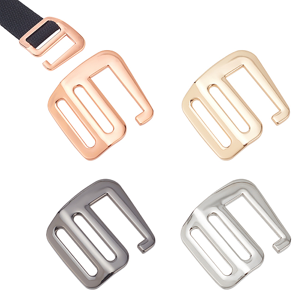 

PandaHall WADORN 8Pcs 4 Style Alloy Slider Buckles, 9-Shaped Adjustable Buckle Fasteners, for Strap Leathercraft Bag Belt, Mixed Color...
