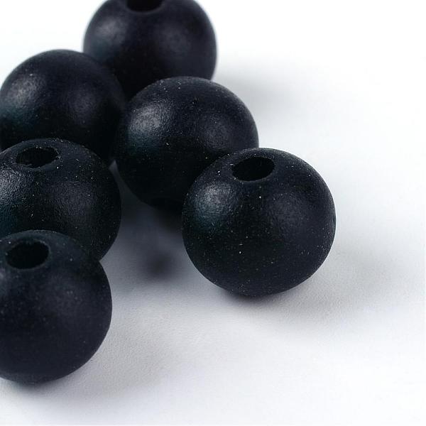 

PandaHall Natural Wood Beads, Lead Free, Round, Dyed, Matte Style, Black, 12x10.5~11mm, Hole: 3~3.5mm, about 900pcs/500g Schima Wood Round...