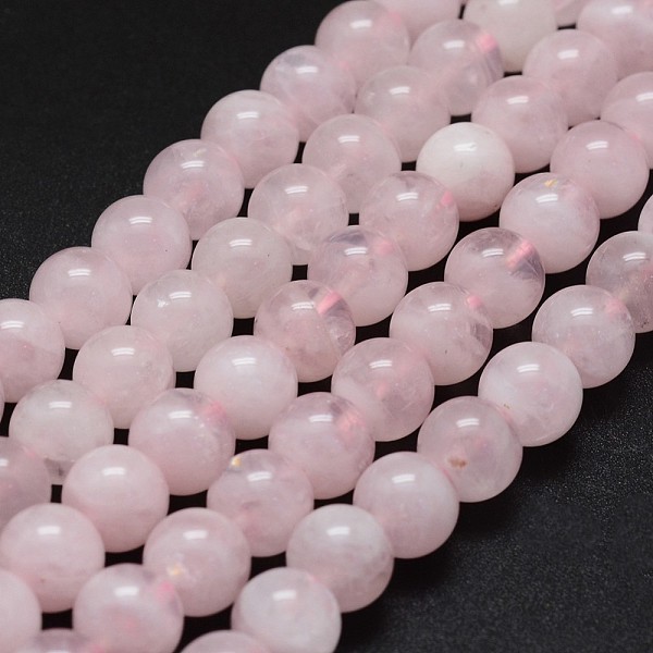 

PandaHall Natural Madagascar Rose Quartz Beads Strands, Round, 12mm, Hole: 1mm, about 32pcs/strand, 15.7 inch Rose Quartz Round