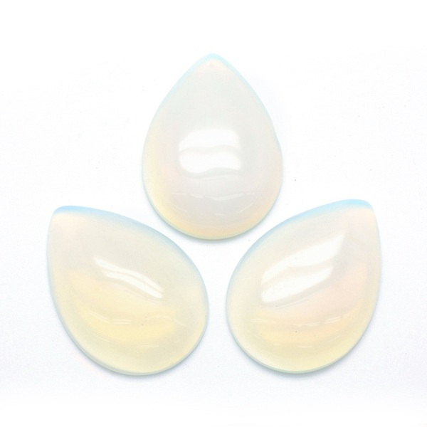 

PandaHall Opalite Cabochons, teardrop, 33.5x24x6.5~7mm Opalite Teardrop