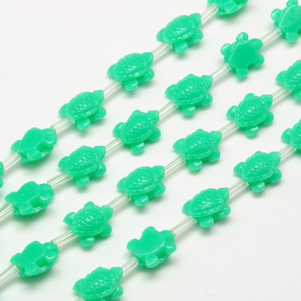 

PandaHall Synthetic Coral Beads Strands, Dyed, Tortoise, Mixed Color, 10x8x5mm, Hole: 1mm, about 30pcs/strand, 18.5 inch Synthetic Coral..., Multicolor