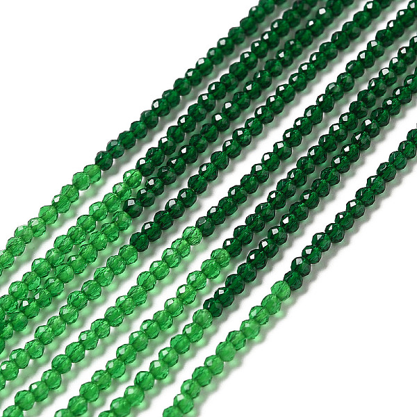 

PandaHall 2 Colors Transparent Glass Beads Strands, Segmented Multi-color Beads, Faceted, Round, Lime Green, 2mm, Hole: 0.5~0.6mm, about...