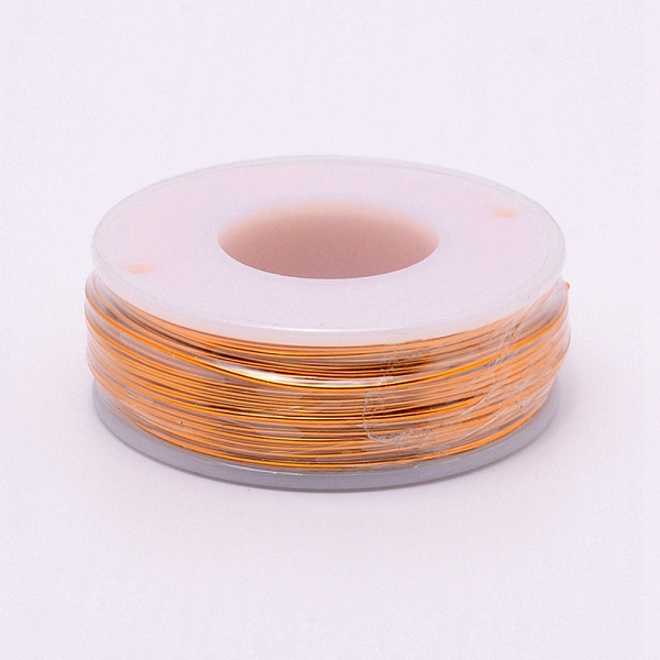 

PandaHall Round Aluminum Wire, with Spool, Orange, 20 Gauge, 0.8mm, 36m/roll Aluminum Round Orange