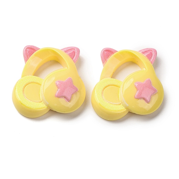 Opaque Music Theme Resin Cabochons