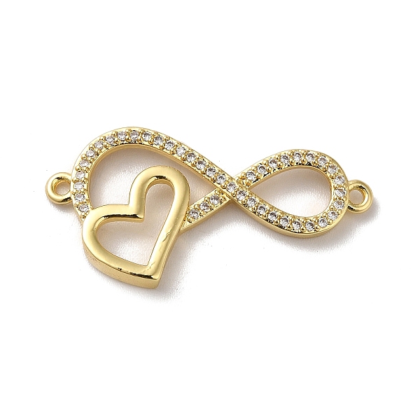

PandaHall Eco-Friendly Rack Plating Brass Micro Pave Clear Cubic Zirconia Connector Charms, Long-Lasting Plated, Lead Free & Cadmium Free...