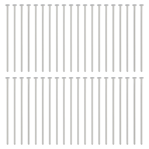 

PandaHall BENECREAT 4 Bags Brass Flat Head Pins, Long-Lasting Plated, for Jewelry Making, Platinum, 21 Gauge, 30x0.7mm, Head: 2mm, about...
