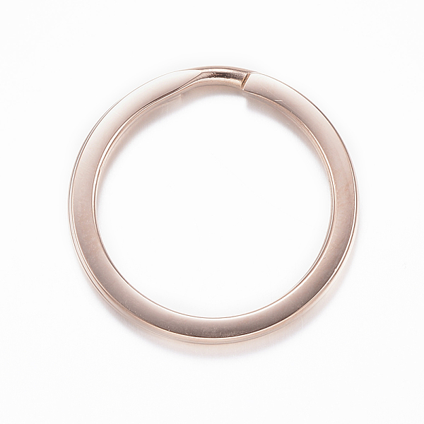

PandaHall Ion Plating(IP) 304 Stainless Steel Split Key Rings, Keychain Clasp Findings, Rose Gold, 25x2mm 304 Stainless Steel Ring