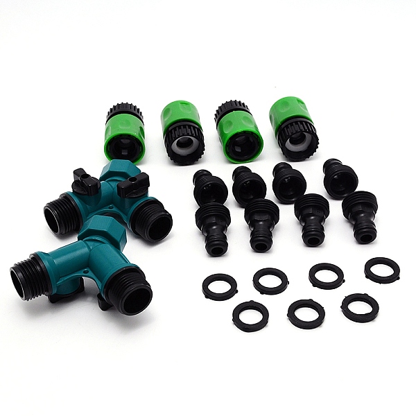 

PandaHall Plastic Bulkhead Fitting, for Rain Barrels, Aquariums, Water Tanks, Mixed Color, Adapter: 5.2x3.4cm, Inner Size: 1.85cm & 2.4cm..., Multicolor
