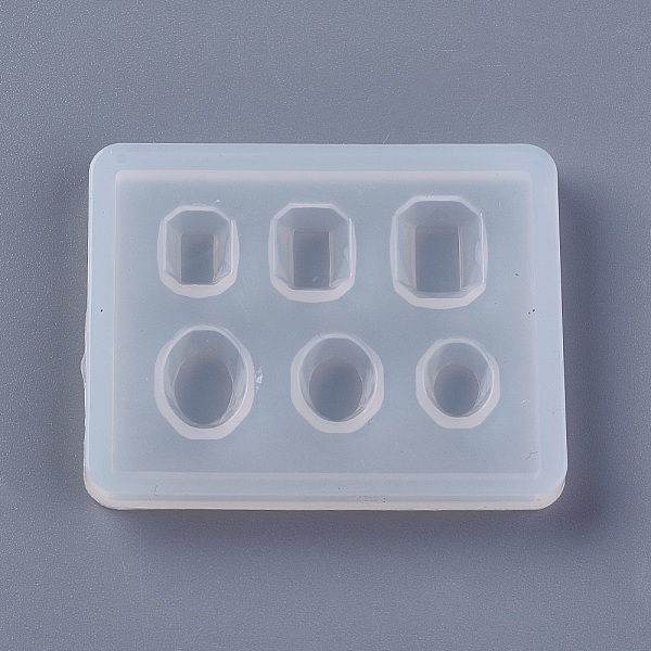 

PandaHall Silicone Molds, Resin Casting Molds, For UV Resin, Epoxy Resin Jewelry Making, Octagon, Oval, White, 50x40x5mm, Inner Size...