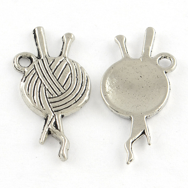 

PandaHall Tibetan Style Clew Alloy Pendants, Lead Free & Cadmium Free, Antique Silver, 25.5x11x1.5mm, Hole: 1.5mm, about 1098pcs/1000g Alloy...