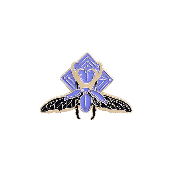 

PandaHall Glow in the Dark Luminous Moth Enamel Pin, Golden Alloy Badge for Backpack Clothes, Slate Blue, 20.3x30.5mm Alloy+Enamel