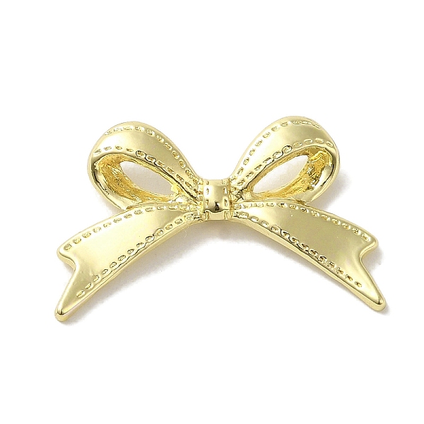 

PandaHall Rack Plating Alloy Beads, Cadmium Free & Nickel Free & Lead Free, Bowknot, Golden, 16.5x27x4mm, Hole: 1.8mm Alloy Bowknot