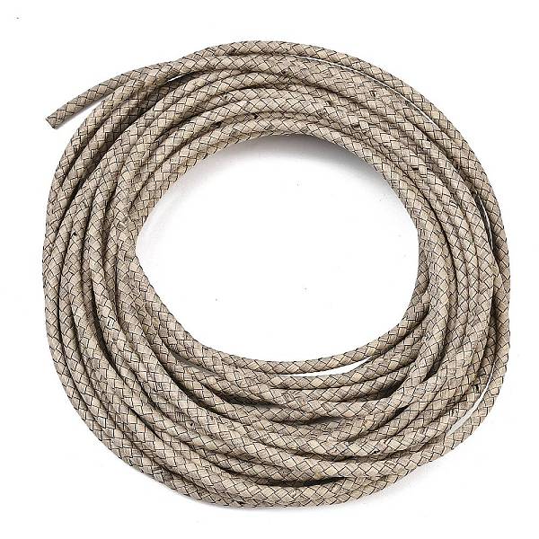 Braided Leather Cord with Core Braided Leather Cord with Core