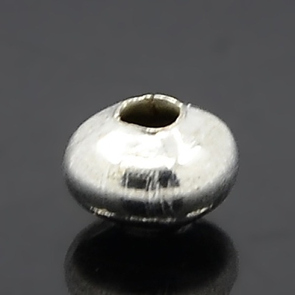 

PandaHall Iron Spacer Beads, Rondelle, Silver Color Plated, 8x5mm, Hole: 2mm Iron Rondelle Silver
