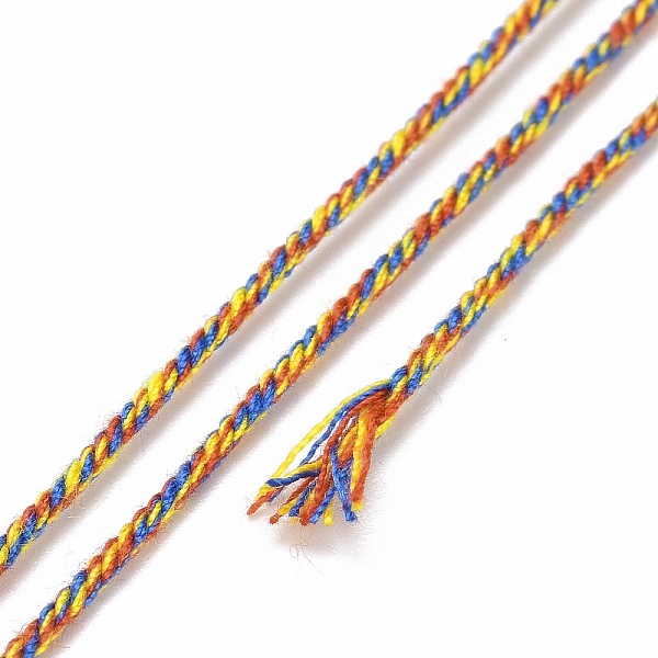 

PandaHall Cotton Cord, Braided Rope, with Paper Reel, for Wall Hanging, Crafts, Gift Wrapping, Colorful, 1mm, about 32.81 Yards(30m)/Roll..., Yellow