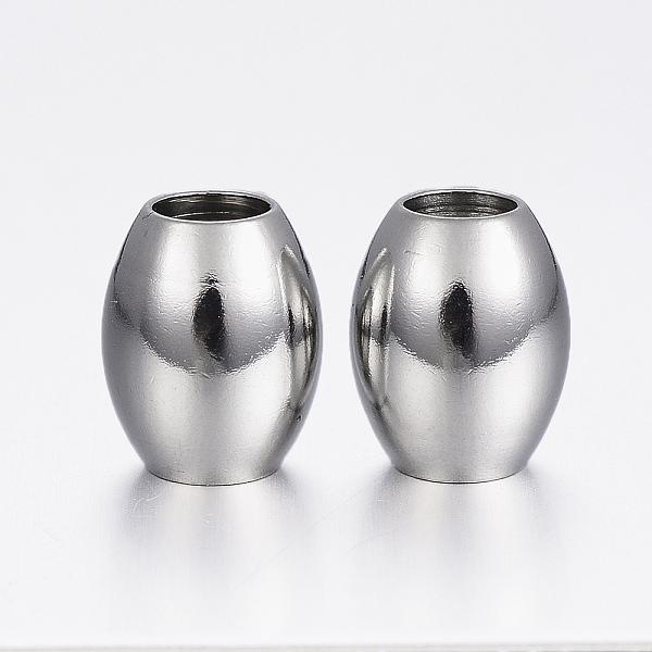 

PandaHall 304 Stainless Steel Spacer Beads, Barrel, Stainless Steel Color, 10x8mm, Hole: 4mm 304 Stainless Steel Barrel
