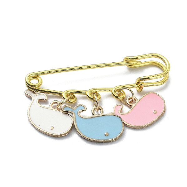 

PandaHall Whale Alloy Enamel Charms Safety Pin Brooch, Golden Iron Kilt Pin for Waist Pants Tightener Women, Colorful, 30.5mm Alloy+Enamel..., Multicolor