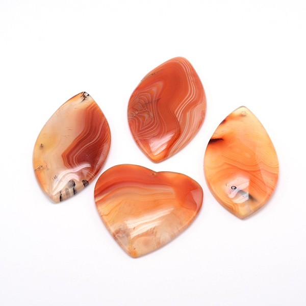 

PandaHall Natural Carnelian Pendants, Mixed Shapes, 30~61x22~52x5~7mm, Hole: 1.5~2mm Carnelian Mixed Shapes
