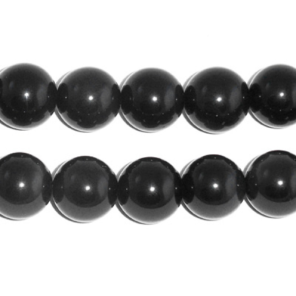

PandaHall Natural Obsidian Bead Strands, Round, 10mm, Hole: 1mm, about 15.5 inch, 40pcs/strand Obsidian Round Black
