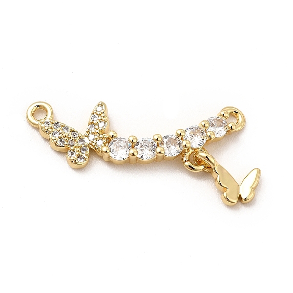 

PandaHall Eco-Friendly Rack Plating Brass Micro Pave Cubic Zirconia Pendants, Lead Free & Cadmium Free, Long-Lasting Plated, Butterfly, Real..., Clear