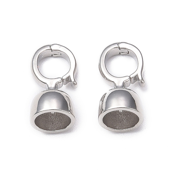 

PandaHall Rack Plating Brass Fold Over Clasps, Cadmium Free & Lead Free, Long-Lasting Plated, Platinum, 14.5x7mm, Hole: 5x5.5mm Brass