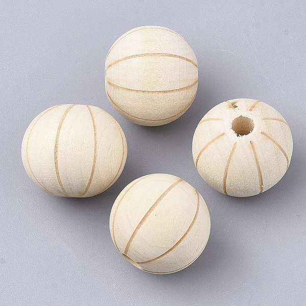 

PandaHall Natural Wood Beads, Undyed, Round, Linen, 19x17.5mm, Hole: 3.8mm Schima Wood Round Brown