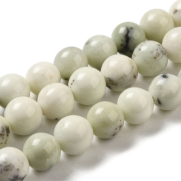 

PandaHall Natural Dendritic Jasper Beads Strands, Round, 10mm, Hole: 1.5mm, about 40pcs/strand, 15.51''(39.4cm) Dendritic Jasper Round