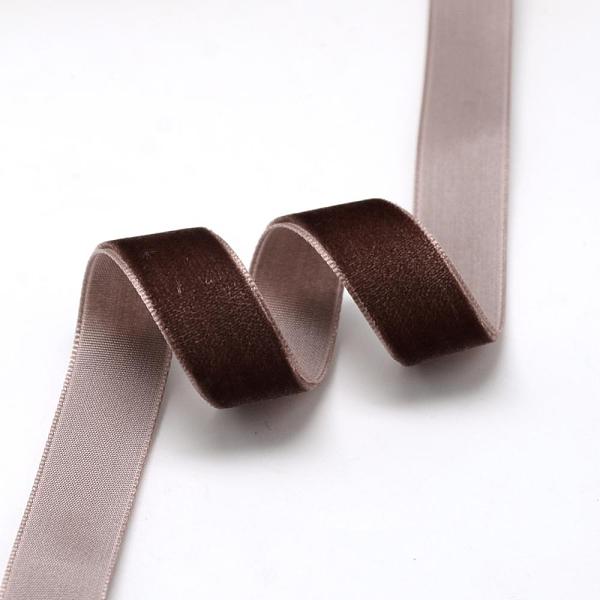 

PandaHall 5/8 inch Single Face Velvet Ribbon, Coconut Brown, 5/8 inch(15.9mm), about 25yards/roll(22.86m/roll) Velvet None Brown