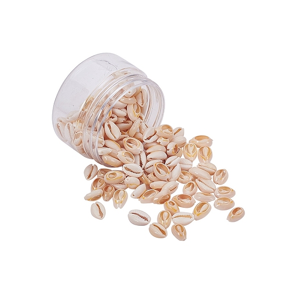 

PandaHall Natural Mixed Cowrie Shell Beads, PapayaWhip, 6.7x4.2cm, 150pcs/box Cowrie Shell Shell Shape Orange