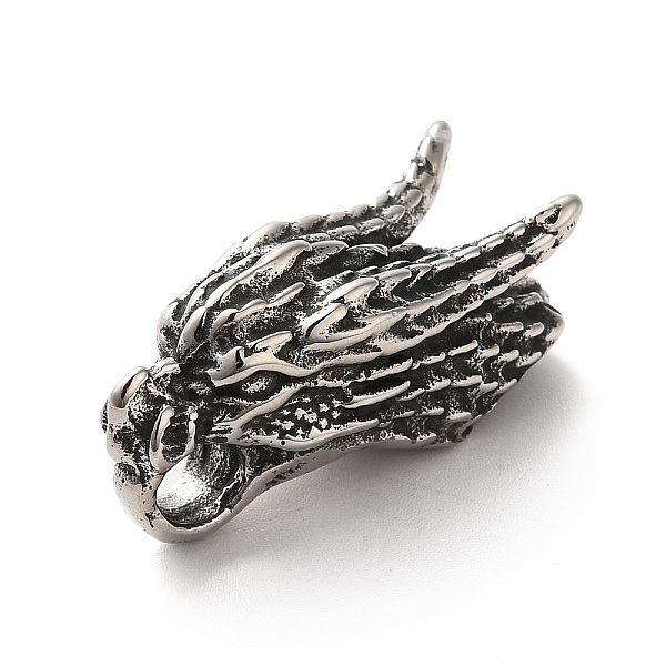 

PandaHall 304 Stainless Steel Tube Bails, Loop Bails, Dragon, Antique Silver, 30x11.5x12mm, Hole: 5mm, Inner Diameter: 8x6mm 304 Stainless...