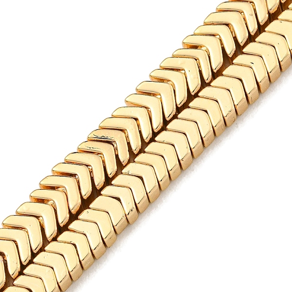 

PandaHall Electroplated Synthetic Non-Magnetic Hematite Beads Strands, Arrow, Light Gold Plated, 2x4x2.5mm, Hole: 1mm, about...