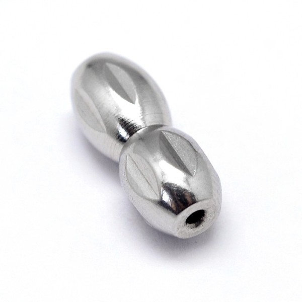 

PandaHall 304 Stainless Steel Screw Clasps, Stainless Steel Color, 12x5mm, Hole: 0.6mm 304 Stainless Steel
