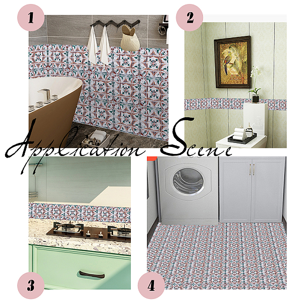 

PandaHall PVC 3D Self Adhesive Mosaic Pattern Stickers with Bright Film, for Living Room TV Wall Store Backdrops Thick Wallpaper Decoration...