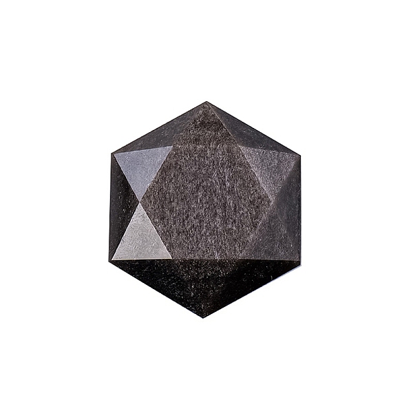 

PandaHall Natural Obsidian Healing Star of David Ornament, Reiki Energy Stone Display Decorations, 30mm Obsidian Star of David