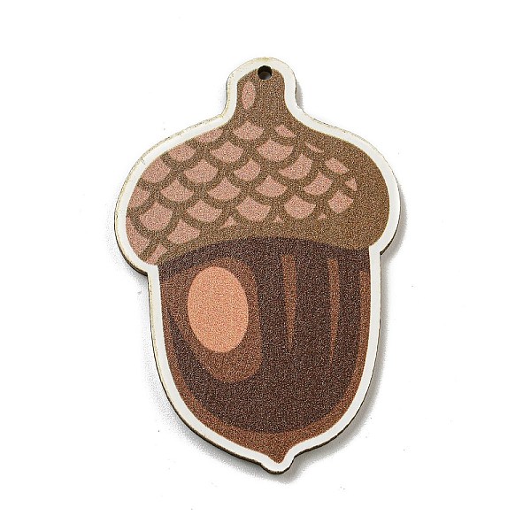 

PandaHall Wood Pendants, Thanksgiving Theme, Brown, Cone, 55x37x3mm, Hole: 2mm Wood Cone Brown