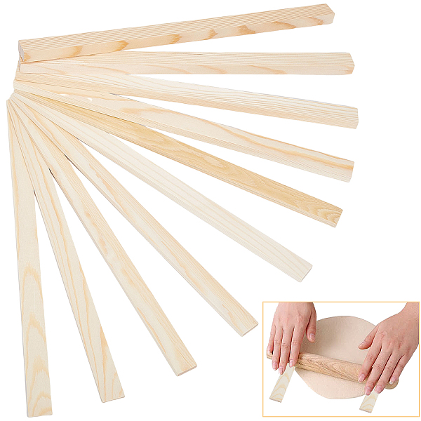 

PandaHall GLOBLELAND 10Pcs Pottery Teaching Stick 5 Size Wooden Rolling Mud Stick Wooden Ceramic Stick Clay Pottery Modeling Tool for Fixed..., Orange
