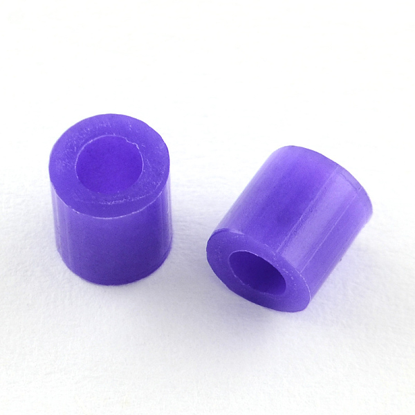 

PandaHall Melty Mini Beads Fuse Beads Refills, Tube, Mauve, 3~3.3x2.5~2.6mm, about 40000pcs/500g Plastic Tube Purple