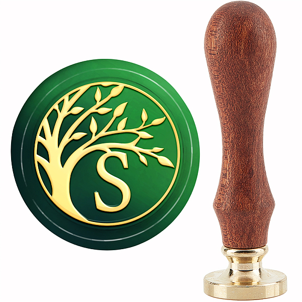

PandaHall Brass Wax Seal Stamp with Handle, for DIY Scrapbooking, Letter Pattern, 89x30mm Brass Letter