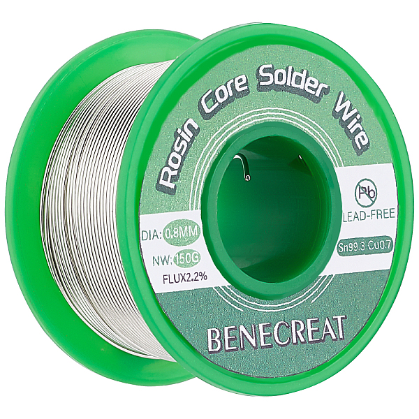 PandaHall Tin Wire, Jewelry Making Supplies, with Spool, Platinum, 0.08cm, about 150g/roll Tin Silver