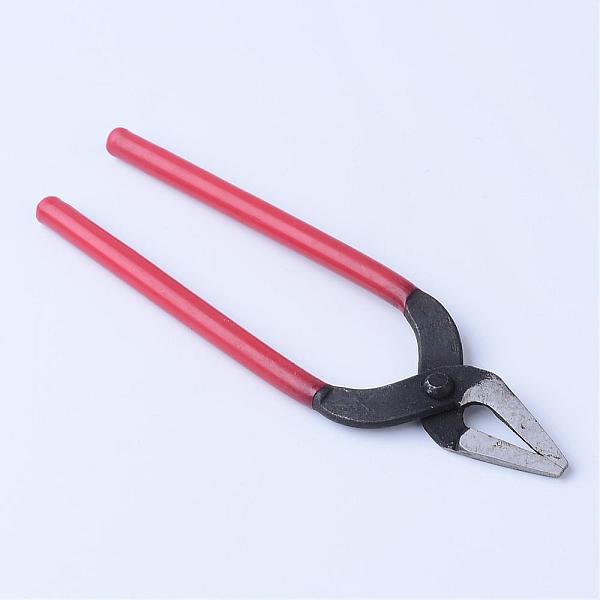 

PandaHall Steel Jewelry Pliers, Red, 160x45x8mm Carbon Steel Red