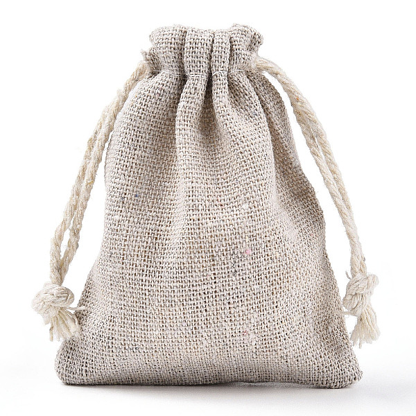 

PandaHall Cotton Packing Pouches Drawstring Bags, Gift Sachet Bags, Muslin Bag Reusable Tea Bag, Wheat, 9.5x7.5cm Burlap Orange
