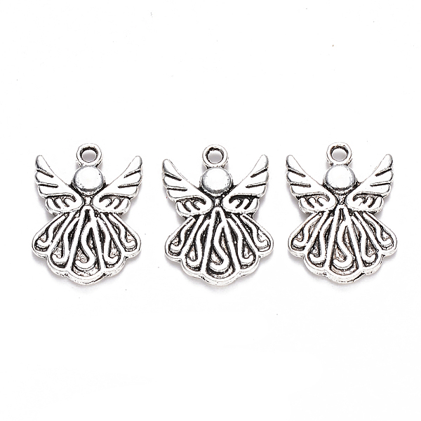 

PandaHall Tibetan Style Alloy Pendants, Angel, Cadmium Free & Lead Free, Antique Silver, 21x15x2mm, Hole: 1.8mm Alloy Angel & Fairy