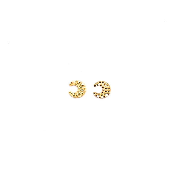 

PandaHall Metal Alloy Cabochons, Filling Material for Epoxy Resin Craft Art, Moon, Golden, 5x4.5x0.3mm Alloy Moon