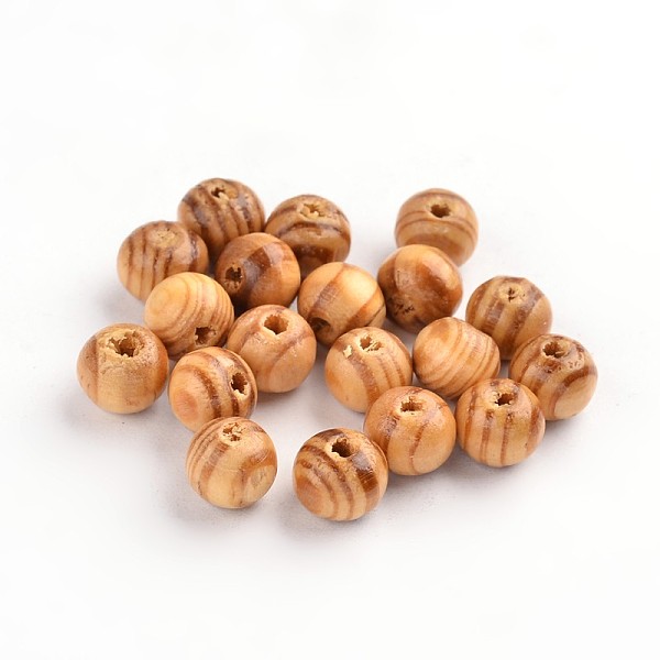 

PandaHall Original Color Natural Wood Beads, Round Wooden Spacer Beads for Jewelry Making, Undyed, Peru, 8x7mm, Hole: 2.5mm Pine Wood Round..., Brown