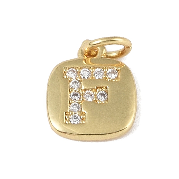 

PandaHall Rack Plating Brass Micro Pave CLear Cubic Zirconia Charms, with Jump Rings, Cadmium Free & Lead Free, Long-Lasting Plated, Real...