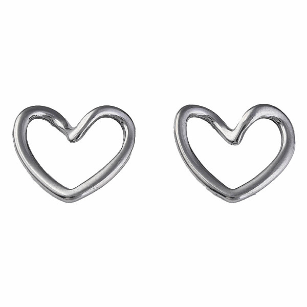 

PandaHall 304 Stainless Steel Linking Rings, Heart, Stainless Steel Color, 15x17x3.5mm, Hole: 7x13mm 304 Stainless Steel Heart