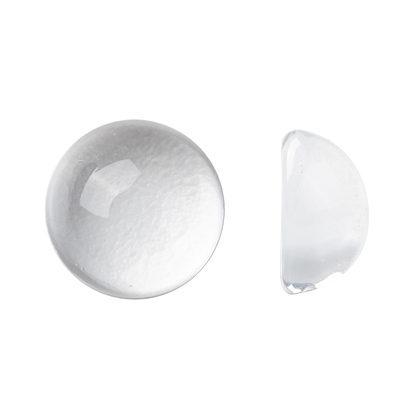 

PandaHall Transparent Half Round Glass Cabochons, Clear, 10~11x5~6mm Glass Half Round Clear