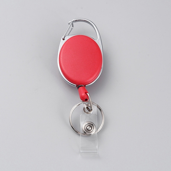 Retractable Alloy Key Rings Badge Holder